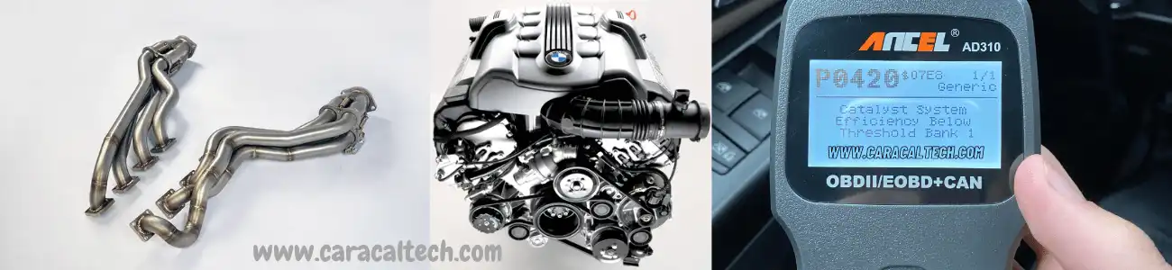 BMW N62 ENGINE -BMW HEADERS X5- P0420 DTC BMW