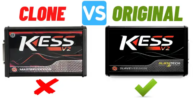 Clone Fake Alientech kess Vs Real Genuine tuning tools - what's the  difference ? 